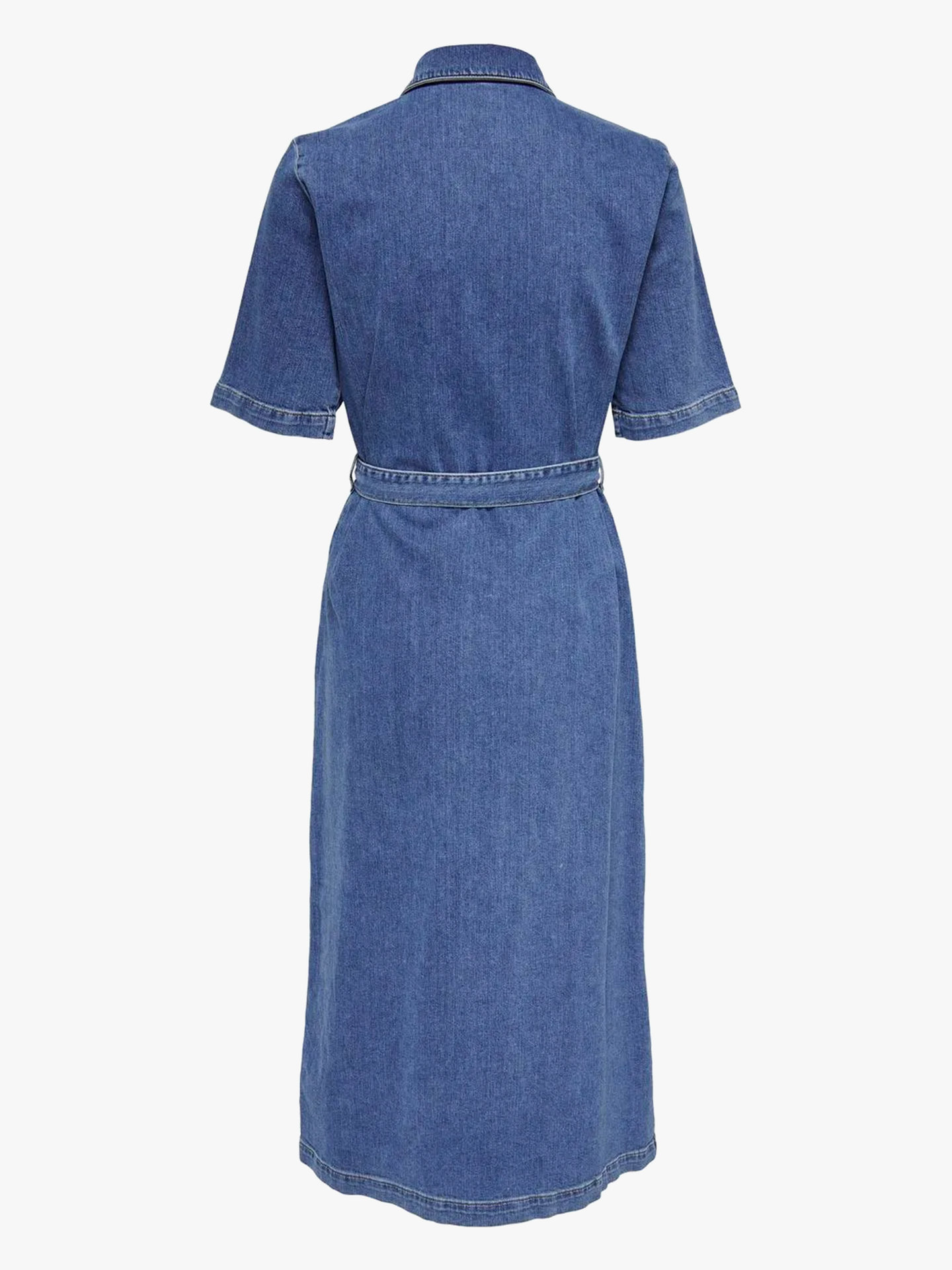 Lana Short Sleeve Long Dress Denim