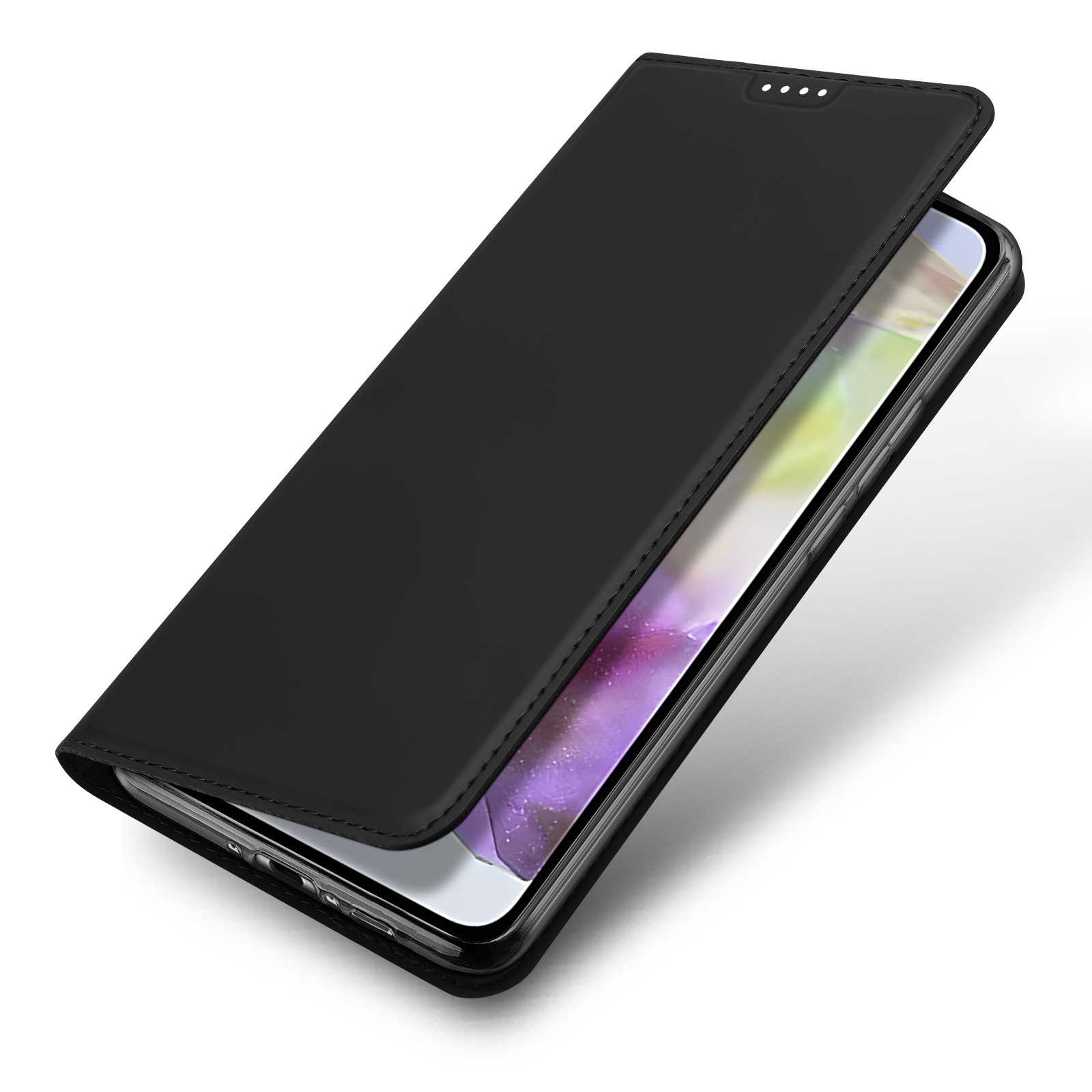 Samsung Galaxy A56 / A36 Flip Wallet Cover Leder Tasche - Schwarz