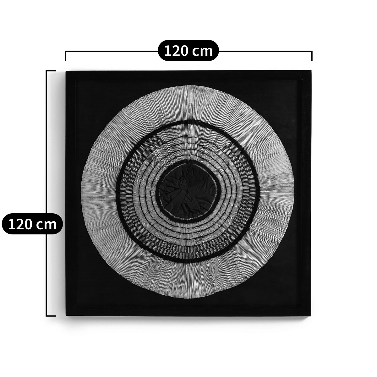 AM.PM<br>Decoração de parede Sashiko, 120 cm de altura