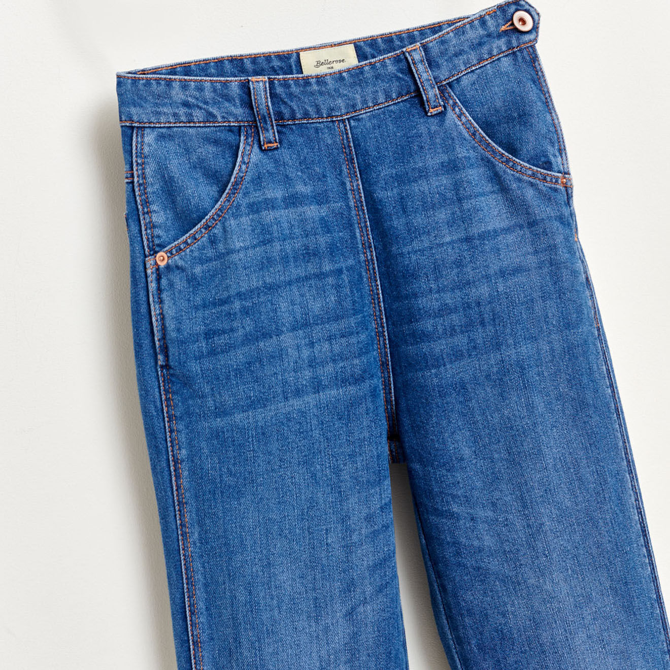 Bellerose Jean regular Pink délavé bleu