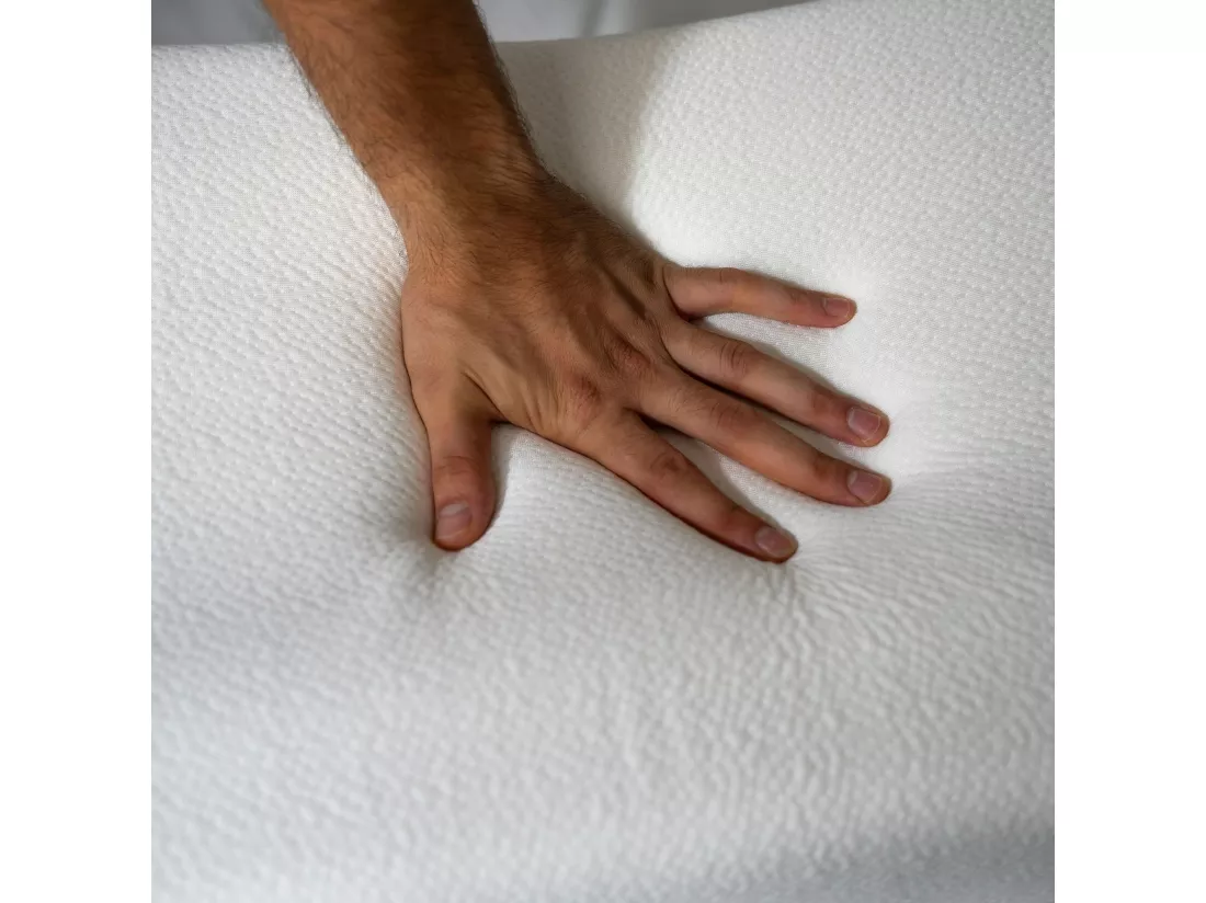 Oreiller ergonomique MEMORY - 40x60x5cm - Mousse à mémoire de forme - Soutien optimal - Morphea