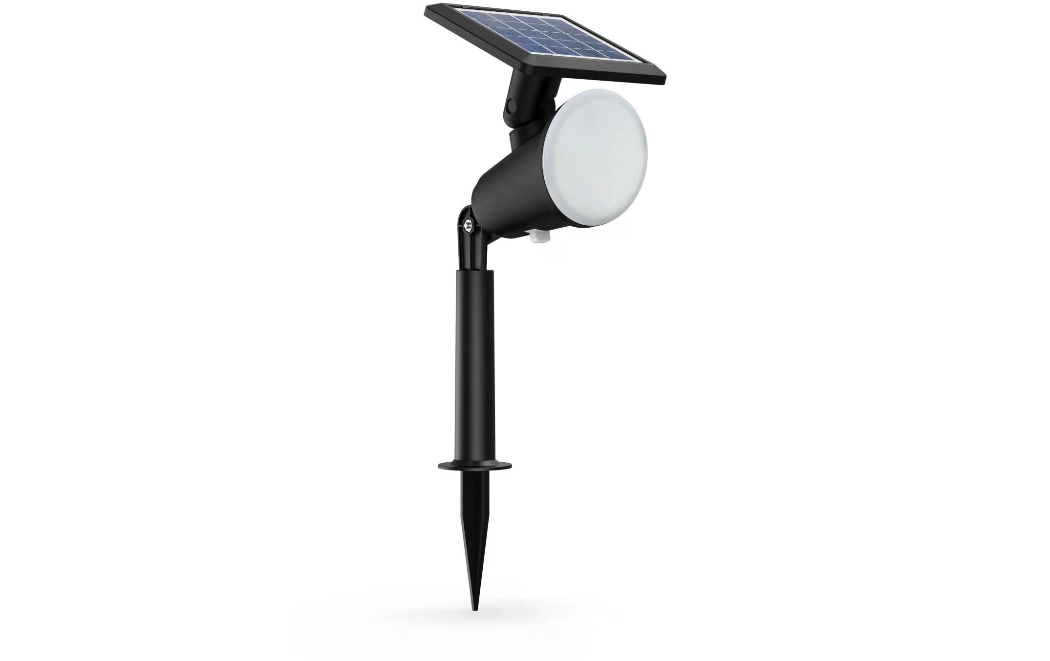 Philips Gartenleuchte »Solar Jivix Spiess, Lichtsensor, 2700K, schwarz« Warmweiss