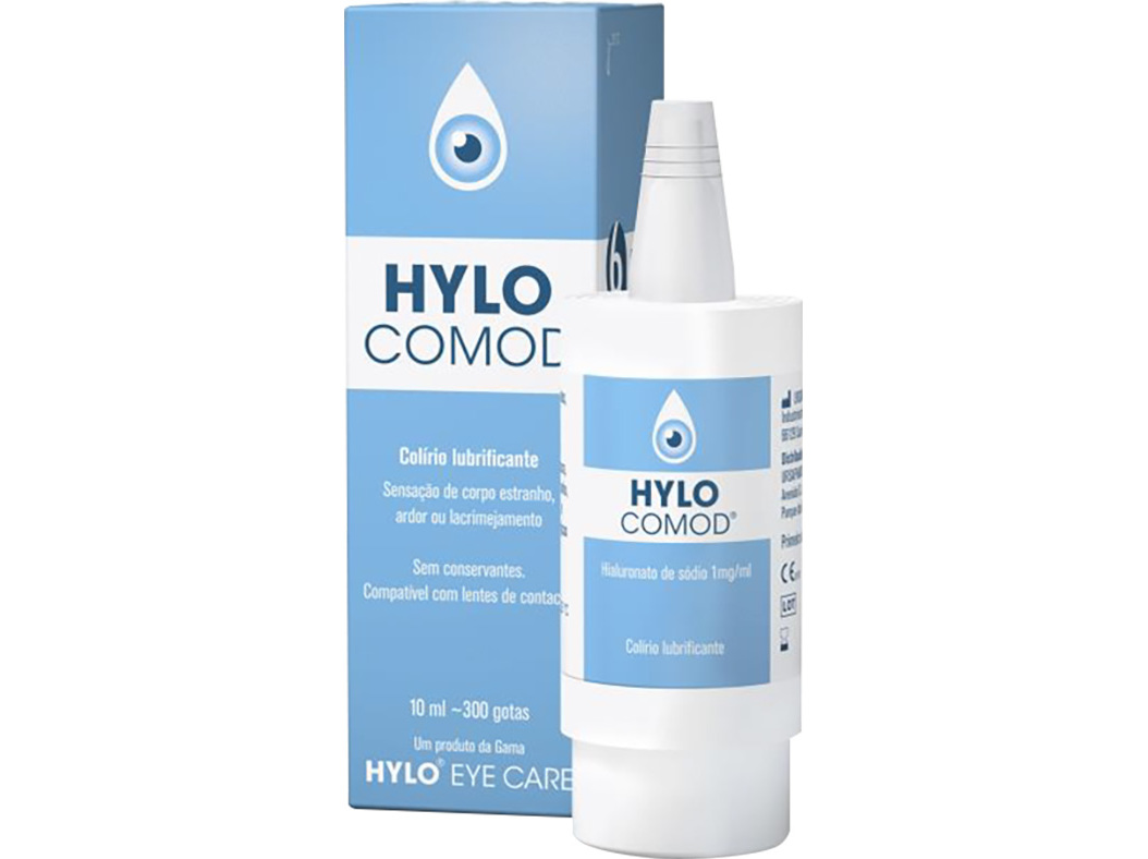 COLÍRIO HYLO-COMOD LUBRIFICANTE 10ML