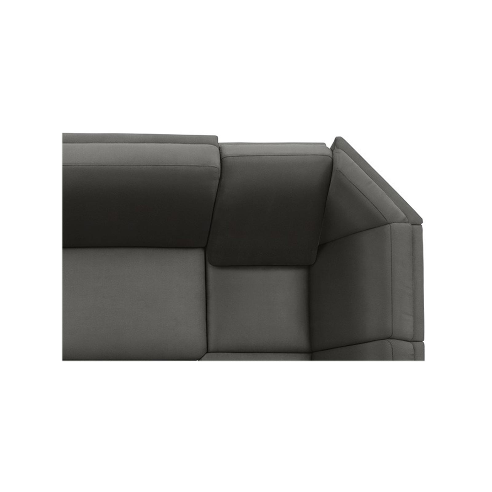 polsterpower Ecksofa - Holiday steel - Basismodell - Ottomane rechts