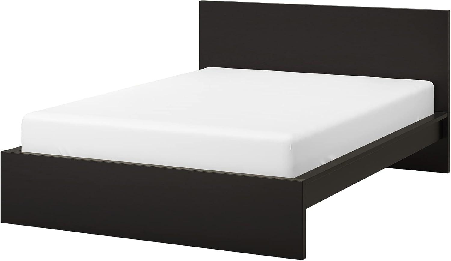 Ikea MALM Bettgestell hoch 140x200 cm schwarz-braun/Luröy