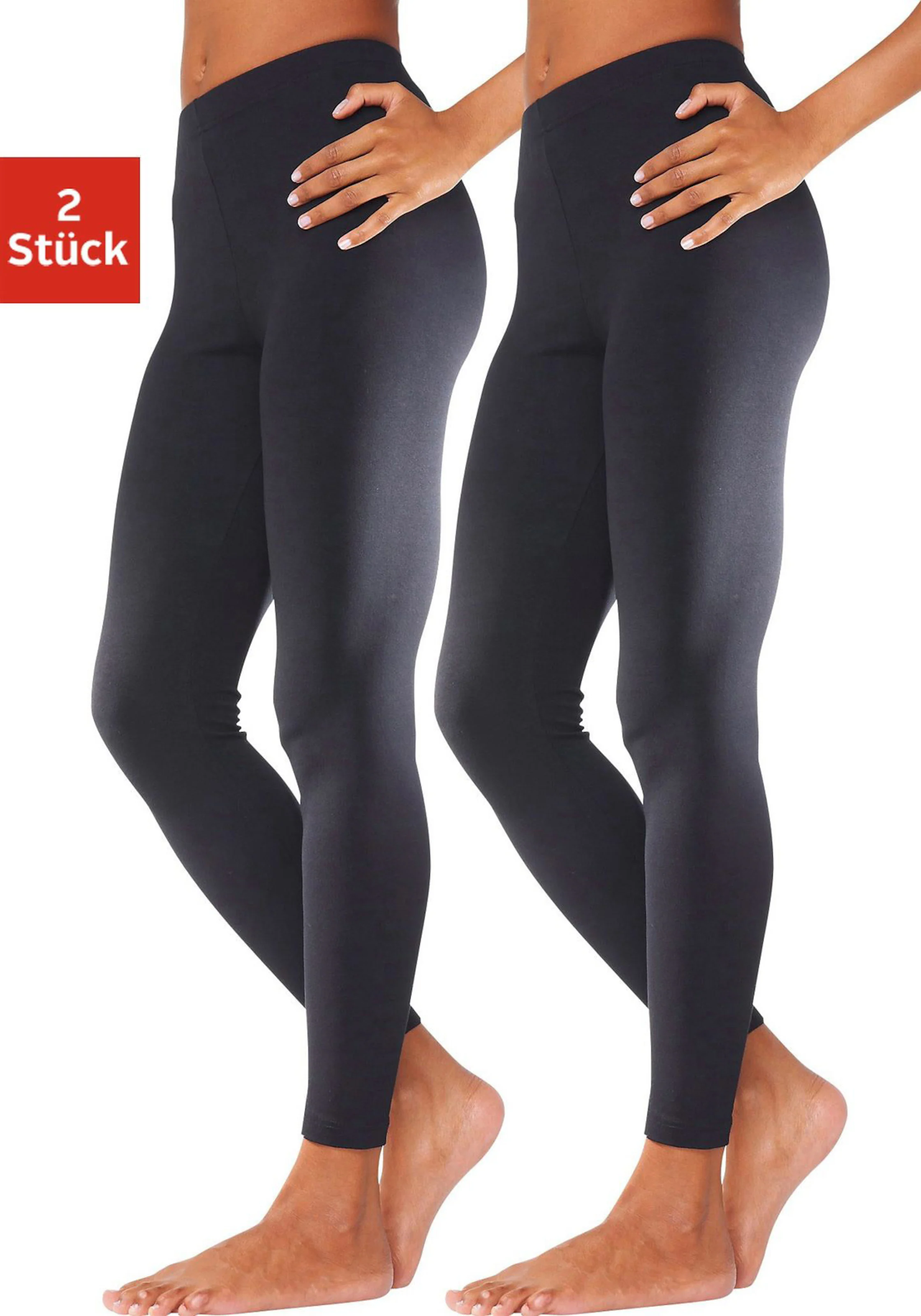Leggings in schwarz