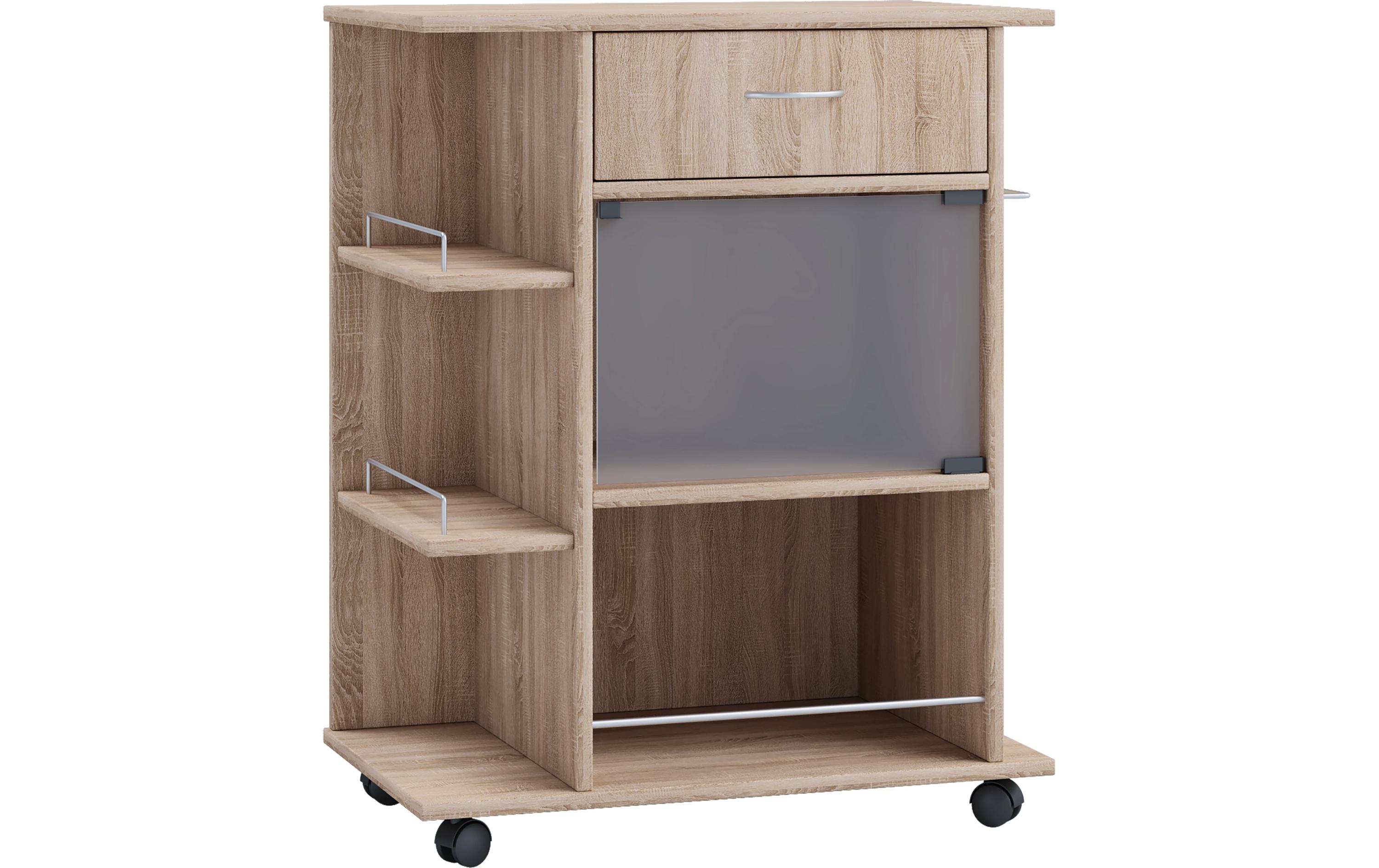 Küchenwagen Pocis 65 x 80 x 39 cm, Sonoma-Eiche<br>Servierwagen für die Küche