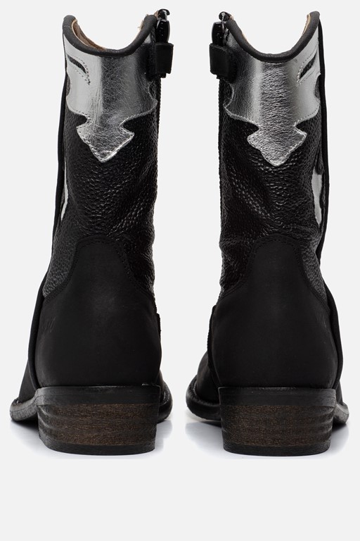 Vingino Vera Xhi Cowboylaarzen zwart Leer
