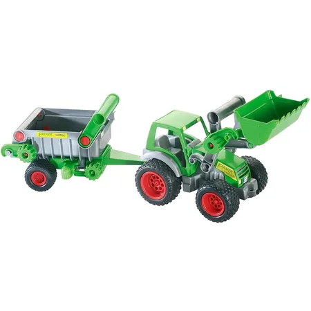 Wader Traktor mit Frontlader und Kippanhänger