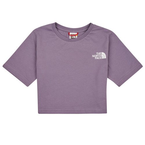 The North Face - GIRLS S/S CROP SIMPLE DOME TEE - Violet