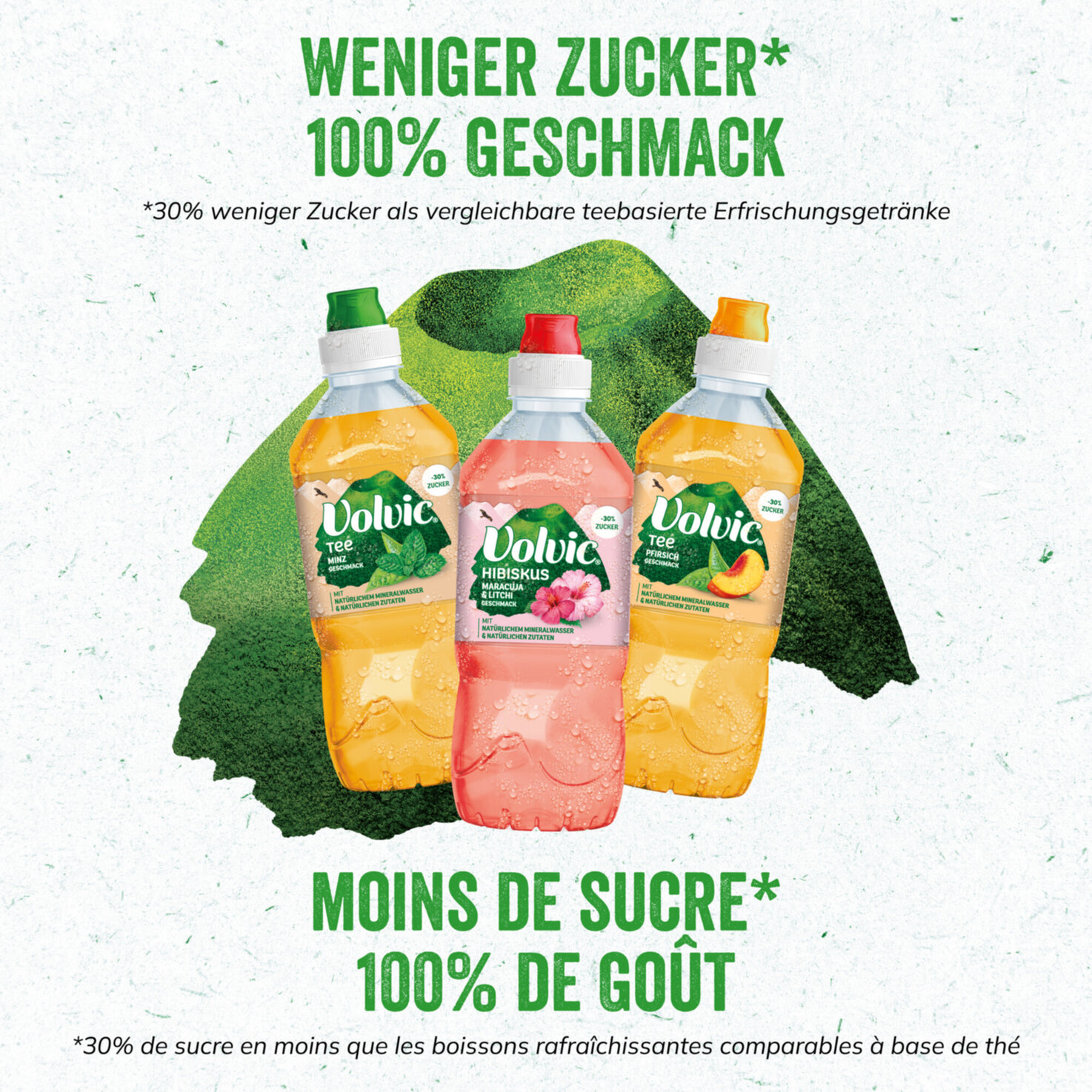 Volvic Grüntee mit Minzgeschmack 6x75cl -450cl