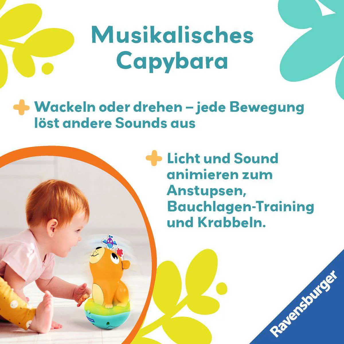 Ravensburger Spiel Play+ Musikalischer Stehauf-Kreisel