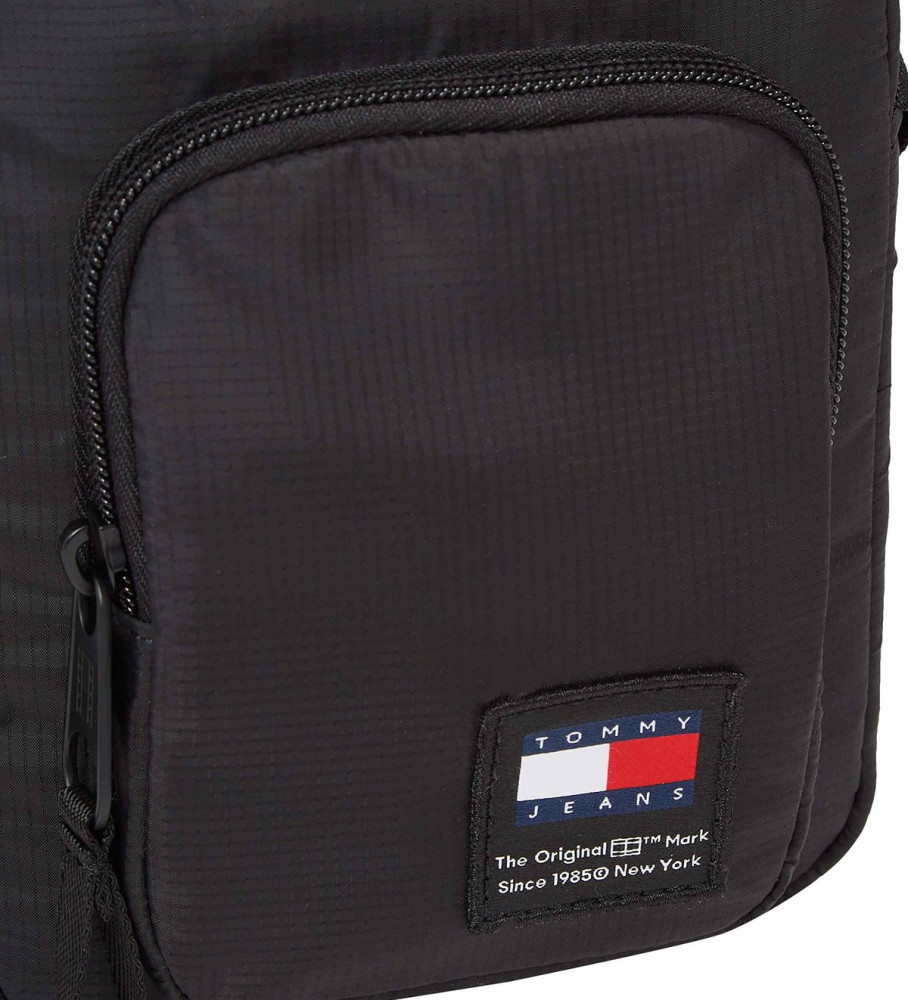 Bolsa de ombro Tommy Jeans Reporter, preta