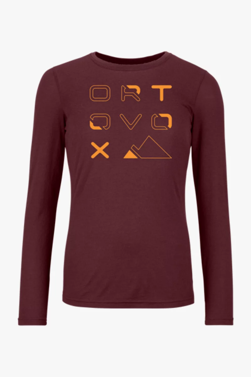 Ortovox 185 Merino Brand Outline LS Damen Longsleeve