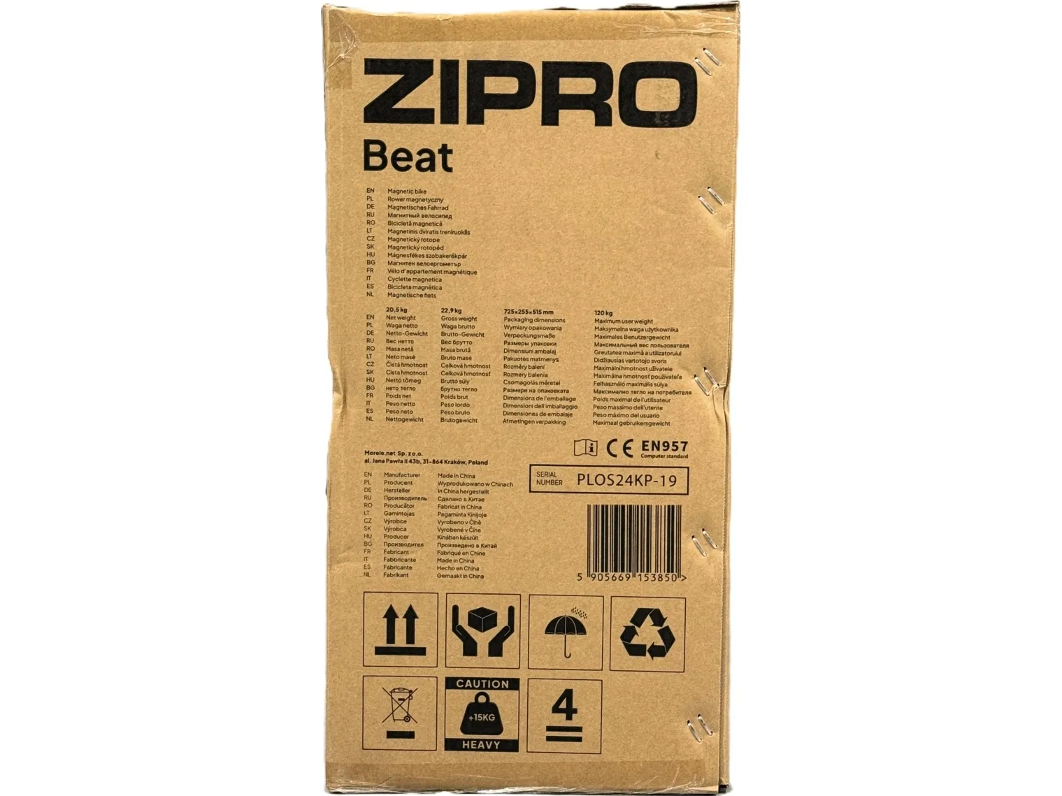 Zipro Beat magnetisk stationær cykel