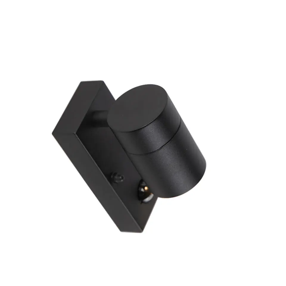 Qazqa buitenlampen met sensor solo zwart gu10