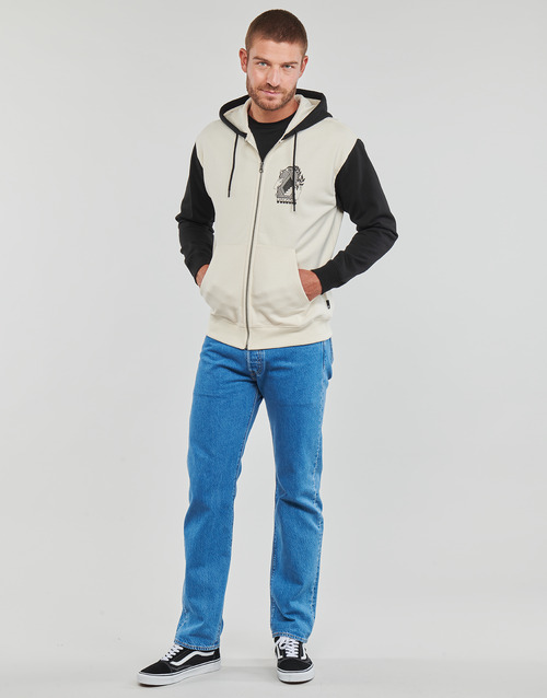 Volcom - WATANITE ZIP FLEECE - Noir / Blanc