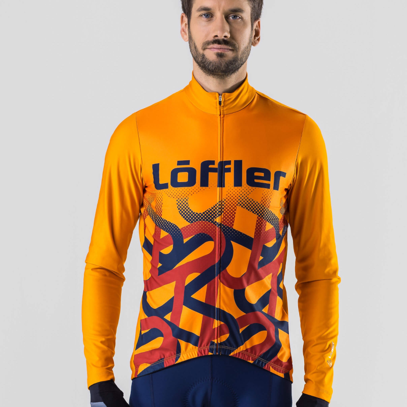 Loeffler Ambassador MID oranje wielrenshirt