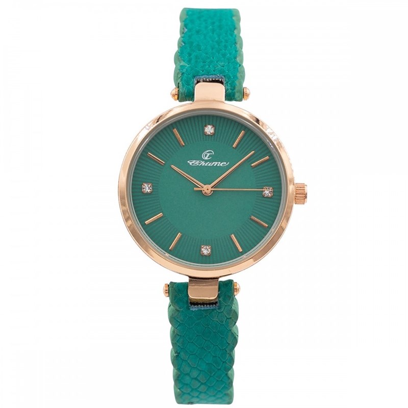 Montre Femme CHTIME bracelet Cuir Vert