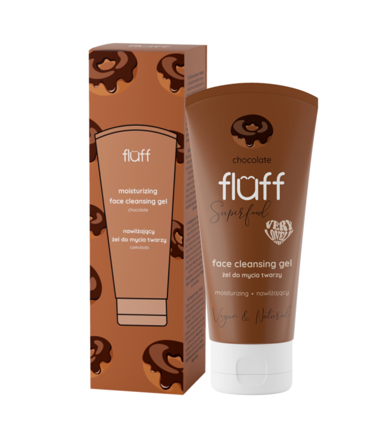 Fluff - Gel de Limpeza Facial Hidratante - Chocolate