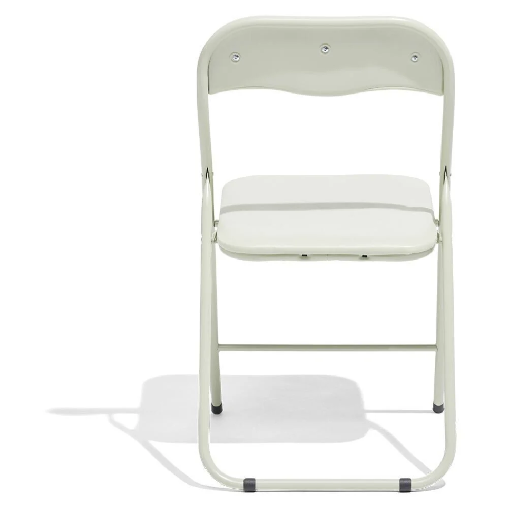 Chaise pliante Tracy métal vert de gris 44x45x79cm