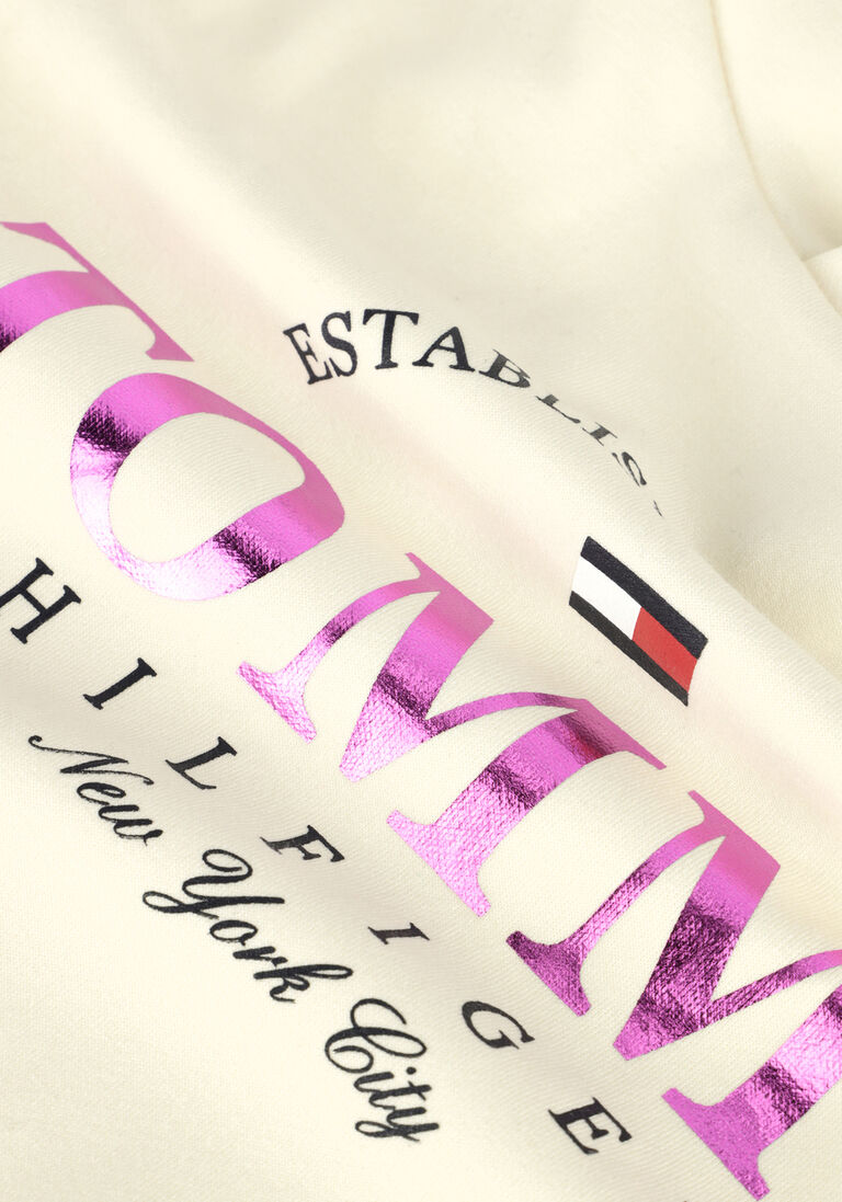 TOMMY HILFIGER gebroken wit tommy hilfiger trui tommy foil graphic hoodie