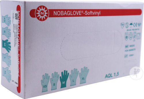 Noba Gants Vinyl Non-Poudrés Taille M Pièces 100