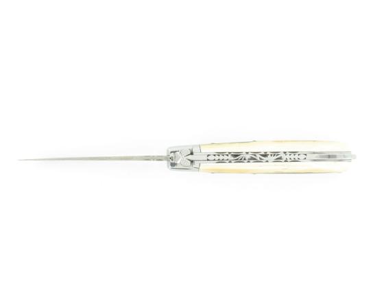 Laguiole XS Damas Ivoire de Mammouth (bleu) Couteau de Poche - Laguiole par Fontenille Pataud