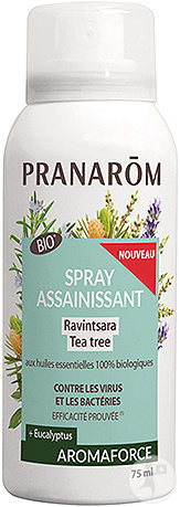 Pranarôm Aromaforce Spray Assainissant Ravintsara Tea Tree Bio 75ml