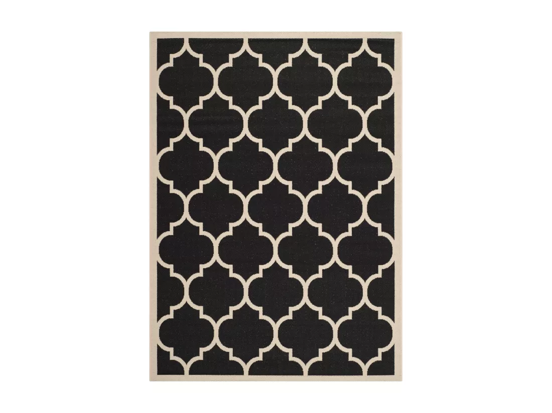 Tapis Black & Beige 160 X 231 cm - Arista