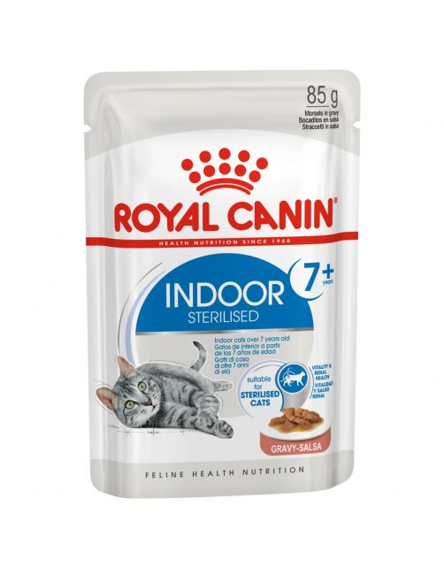 Royal Canin Indoor 7+ In Gravy - Kattenvoer - 85 g