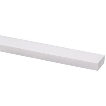 Lat geschaafd grenen wit gegrond 12x27 mm 270 cm