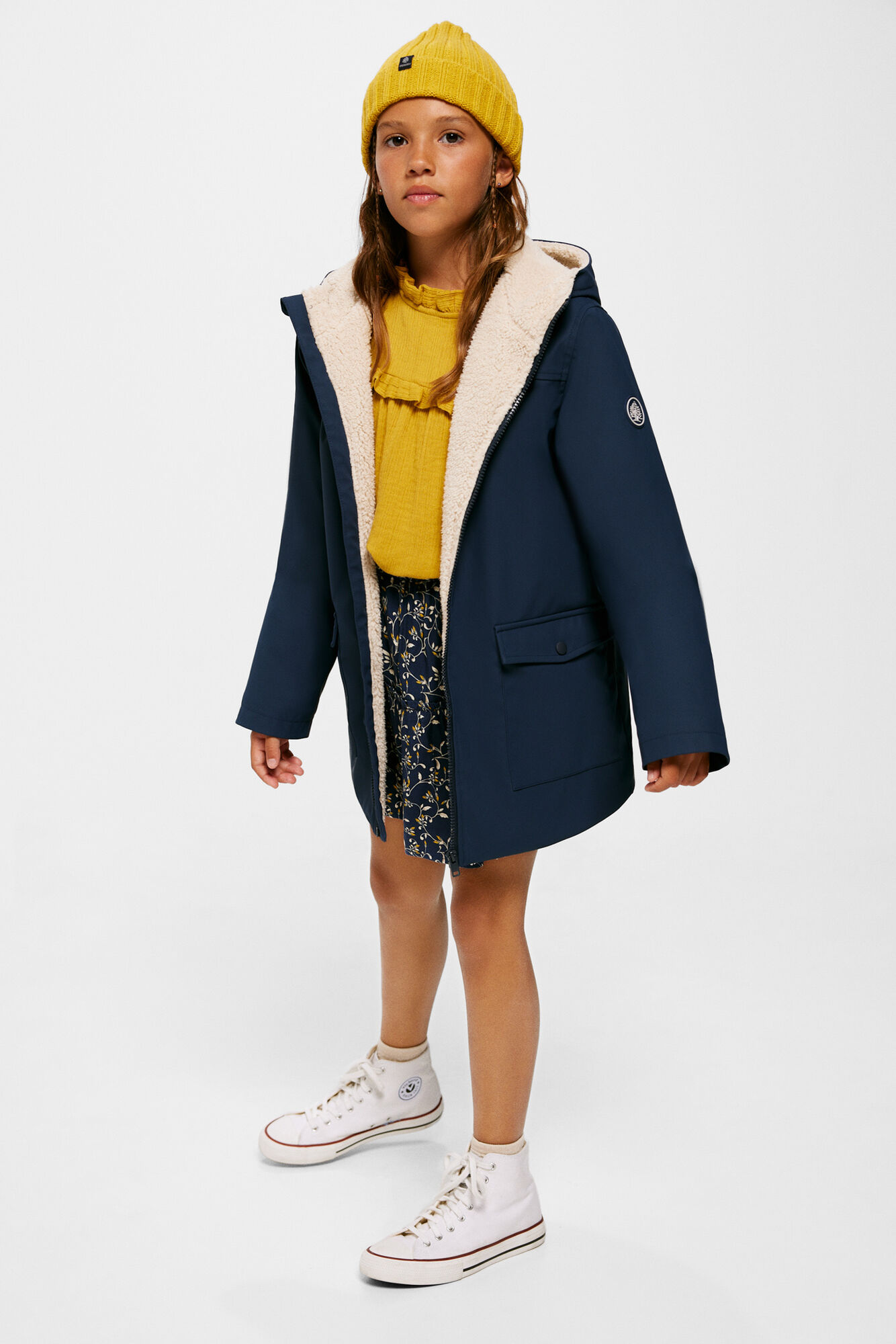 Capa de chuva feminina