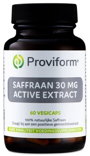 Proviform Saffraan 30mg Active Extract Vegicaps 60VCP