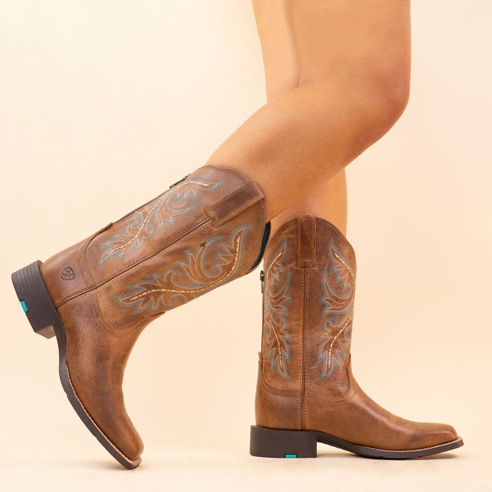 Ariat cowboylaarzen Back Zip bruin