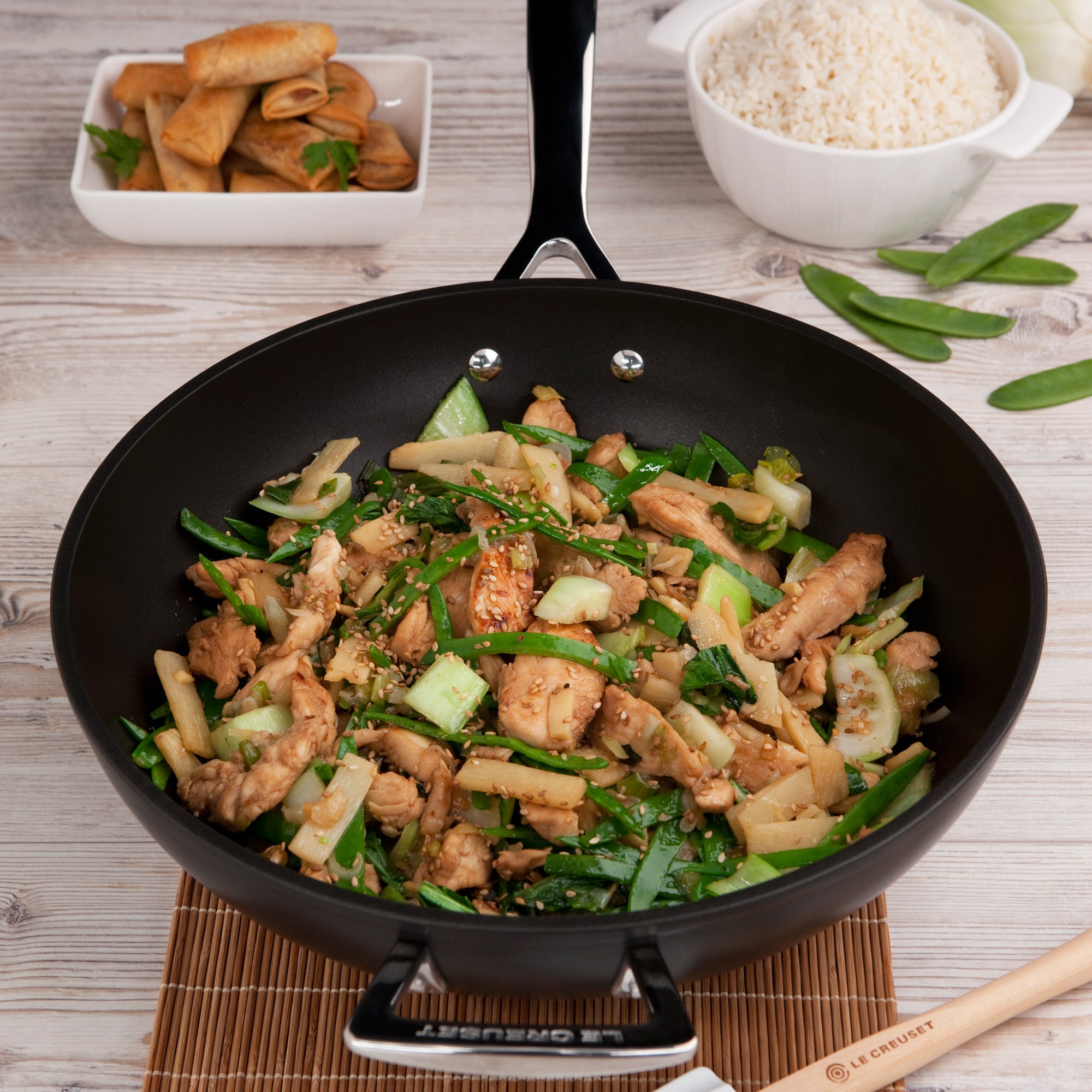 Le Creuset Les Forgées Wokpan Ã 30 cm