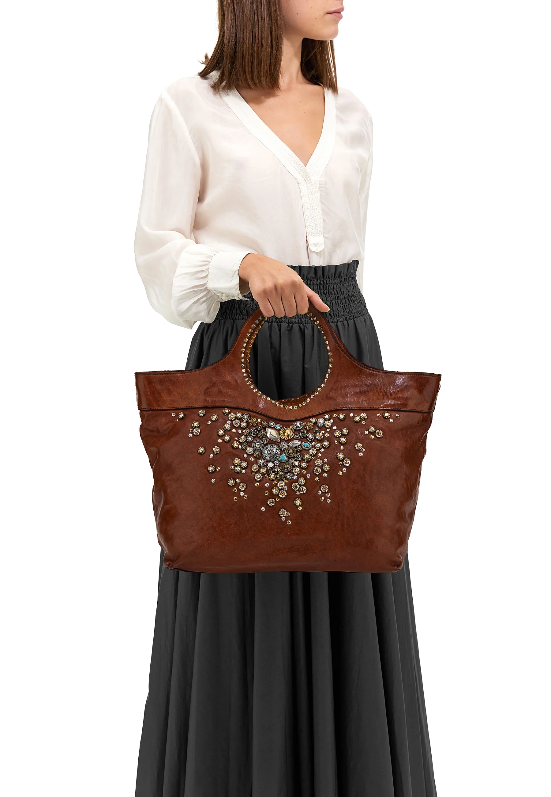 BELLA DI NOTTE - Sacs cabas | Marron