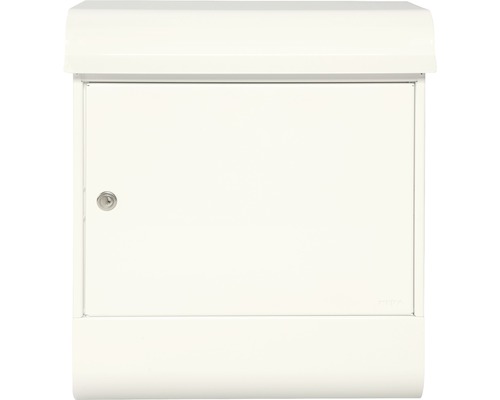 MEFA pakketbox, gepoedercoat staal, BxHxD 430/515/255 mm, Magnum 495, verkeerswit RAL 9016, glanzend, toegang aan de voorzijde