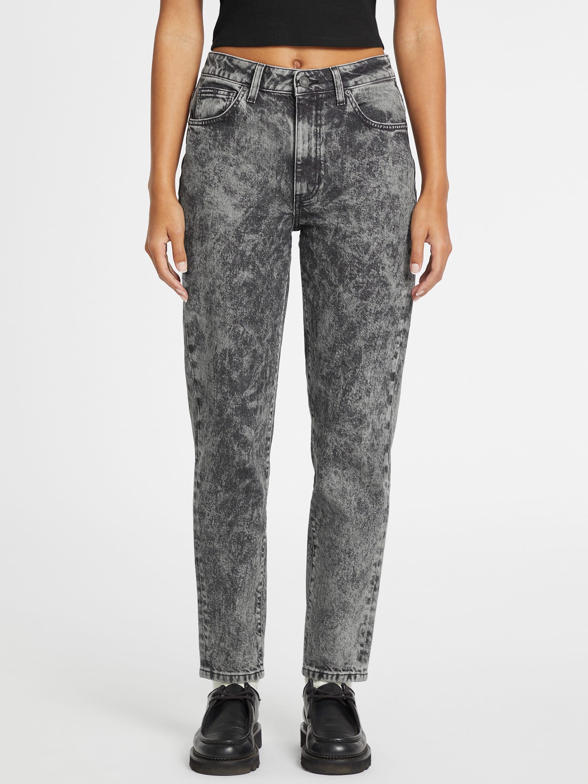 Calça jeans estilo mãe G06