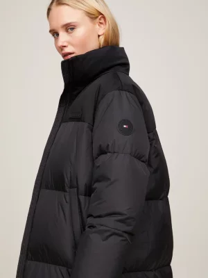 Jaqueta puffer maxi relaxada New York reciclada