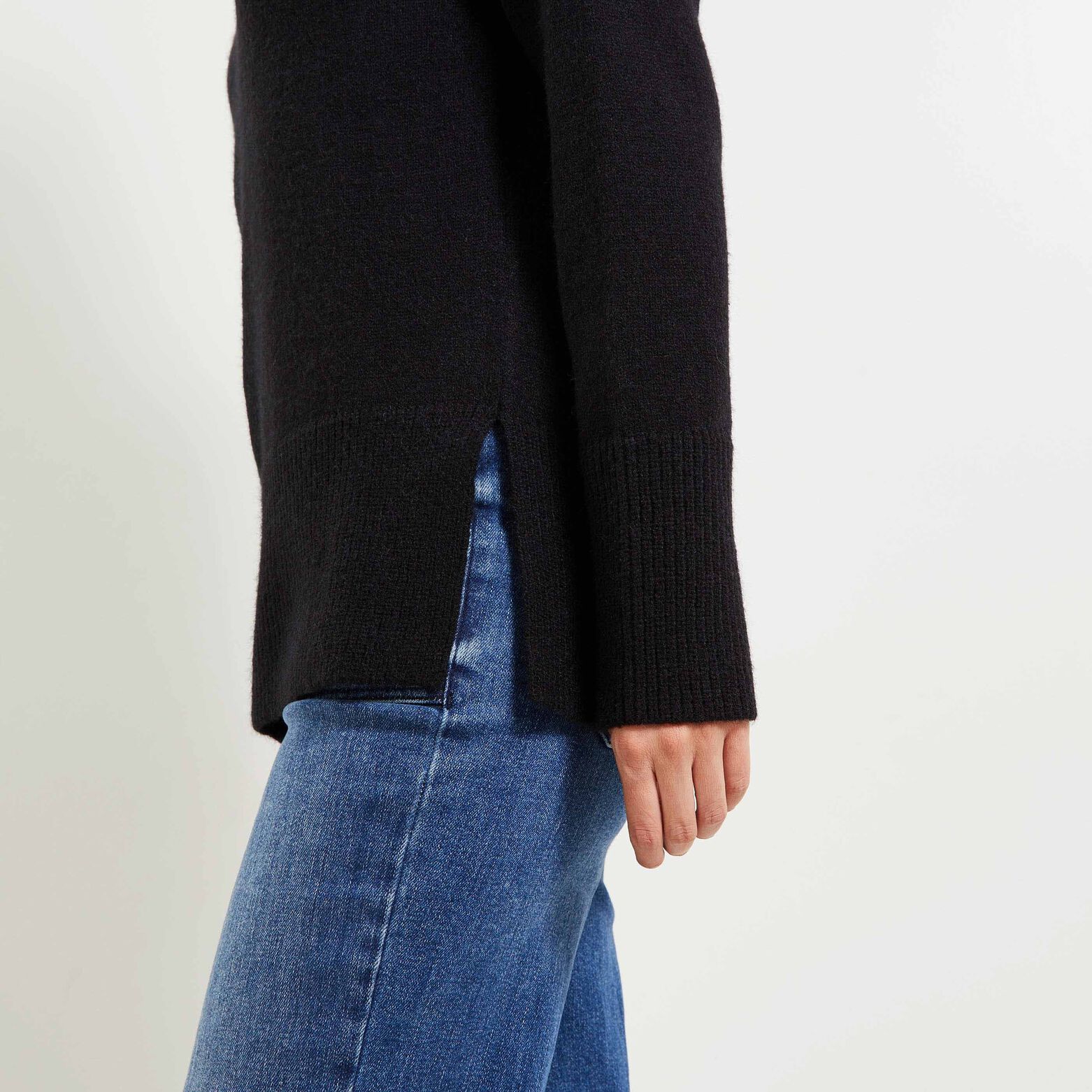 pull col roulé femme