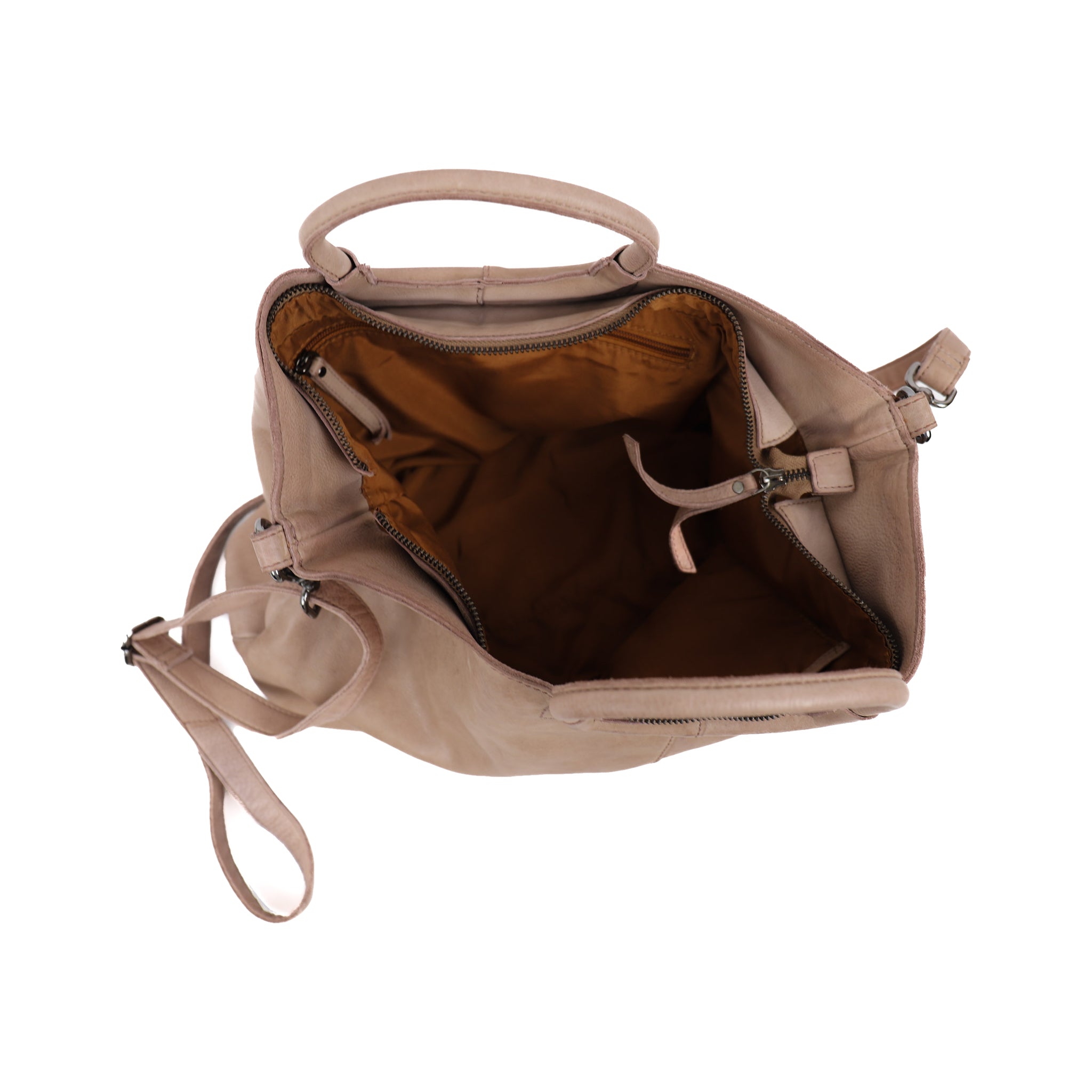 Hand-/schoudertasje 'Jasmijn' M taupe Taupe