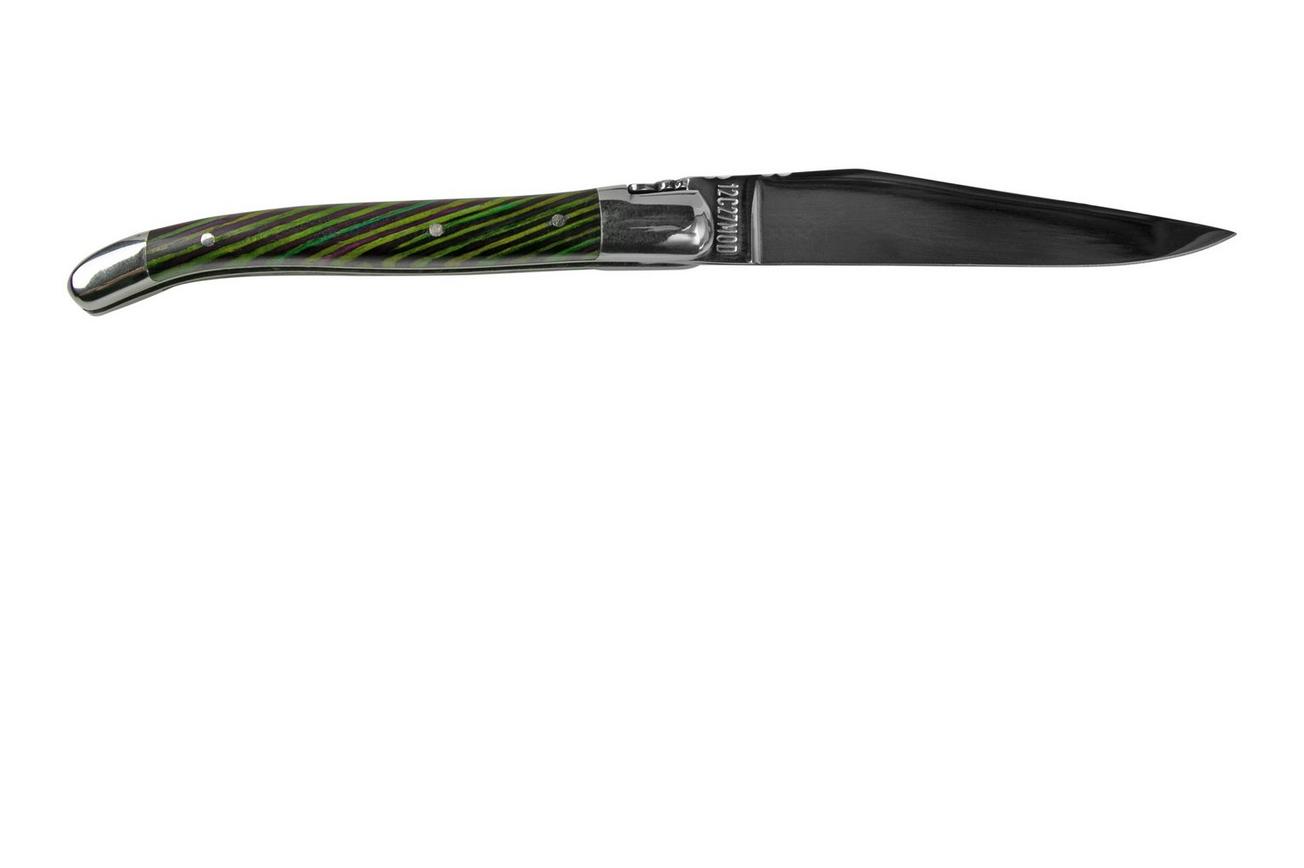 Laguiole en Aubrac Green Samba L0210SAVIFSJ1 sambahout, gepolijst, laguiole zakmes, 10 cm