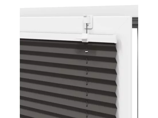 Store plissé noir 45x150 cm largeur du tissu 44,4 cm polyester