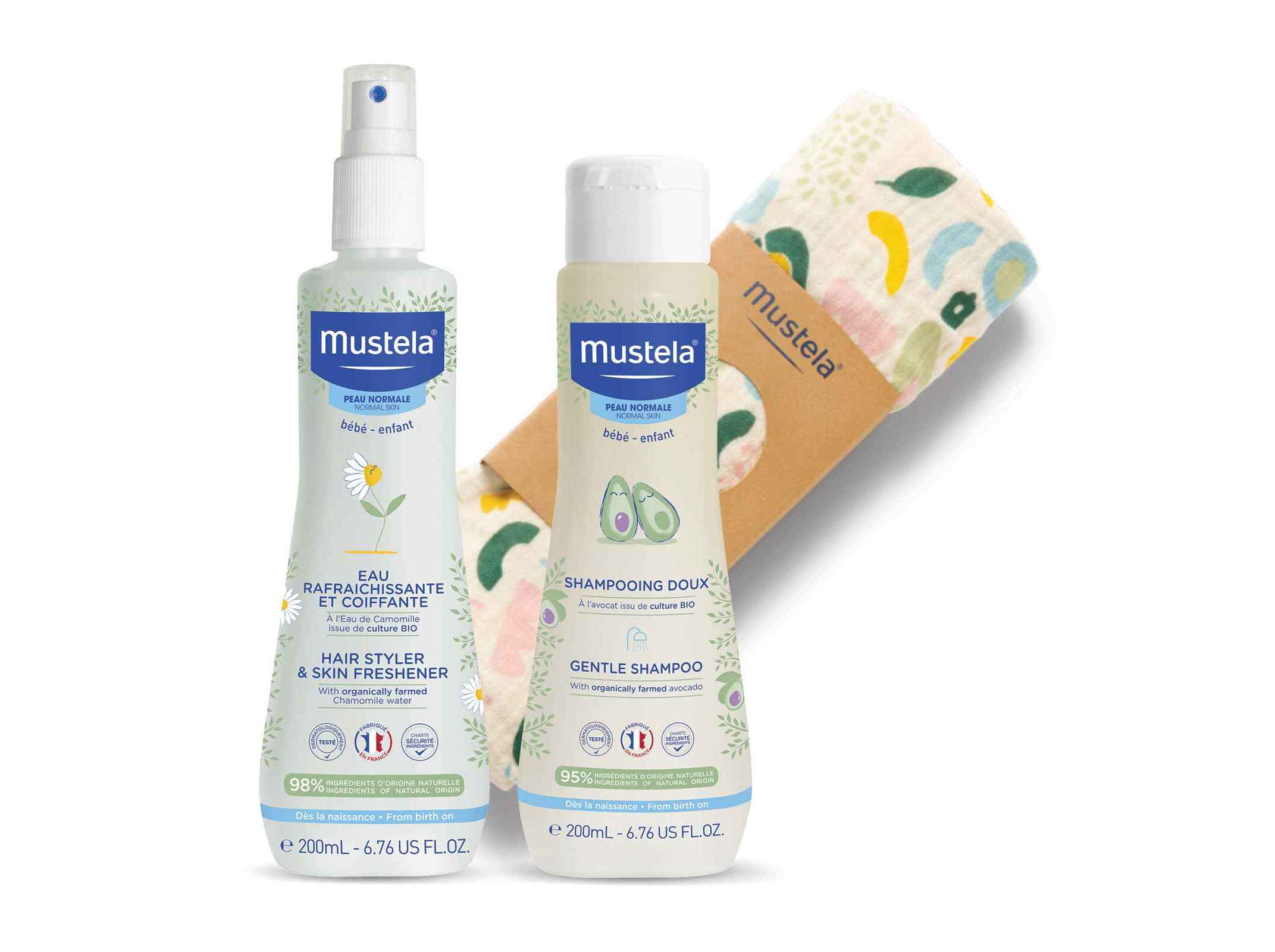 KIT MUSTELA ÃGUA CHAMPO 2X200ML
