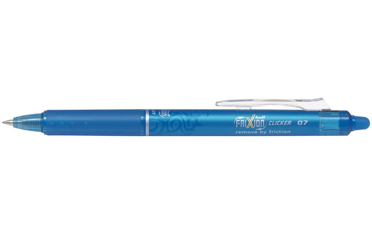 Rollerball FriXion Clicker 0.7 mm, BlauOhne Rückstand löschbarer Tintenroller