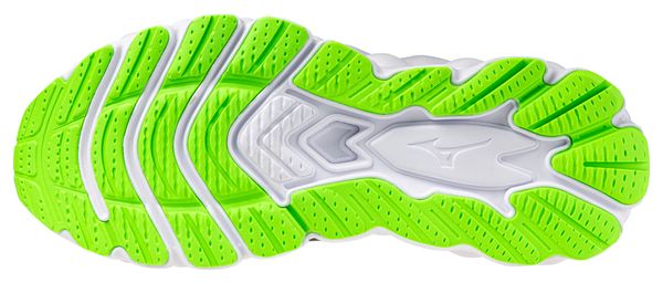 Chaussures Running Mizuno Wave Sky 8 Blanc/Bleu/Vert Homme