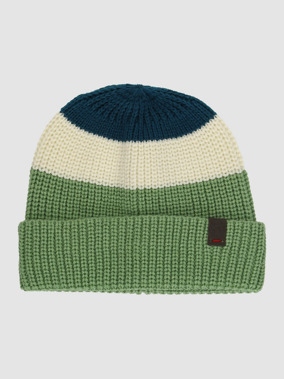 Kazane Alps Strips Beanie basil/white asparagus/ink