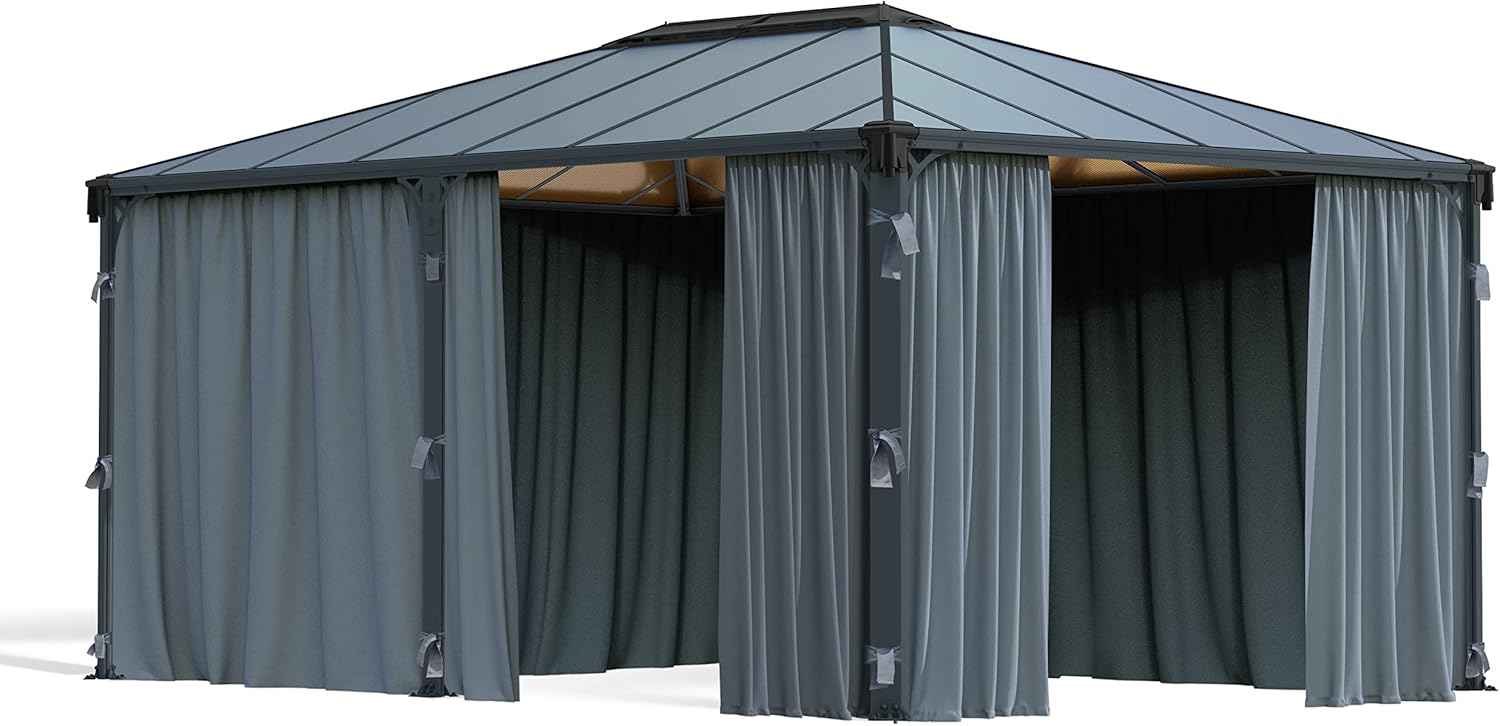 Canopia by Palram Vorhangset für Gartenpavillon Milano 4300 und Martinique 5000