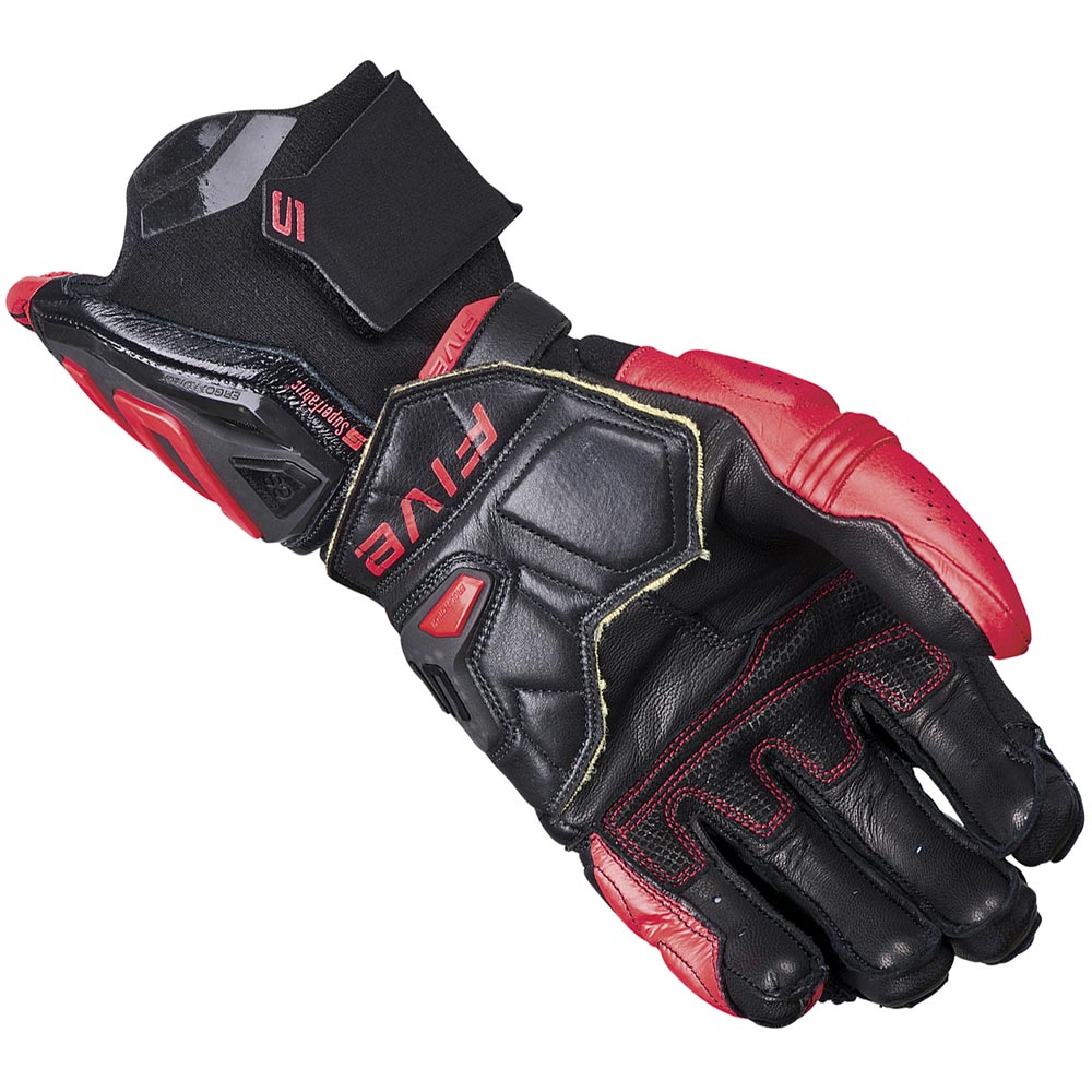 Five - Gants RFX1 Evo Noir / Rouge fluo
